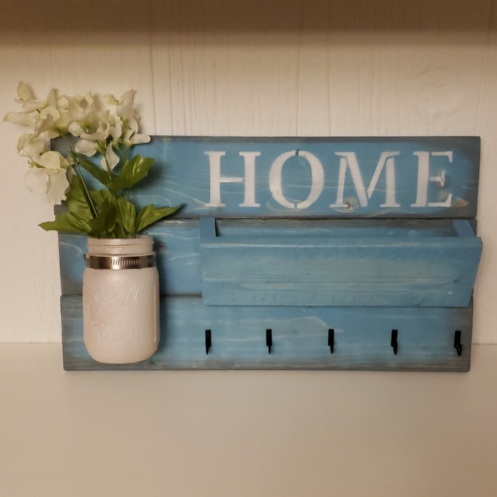 Mail, and key, holder